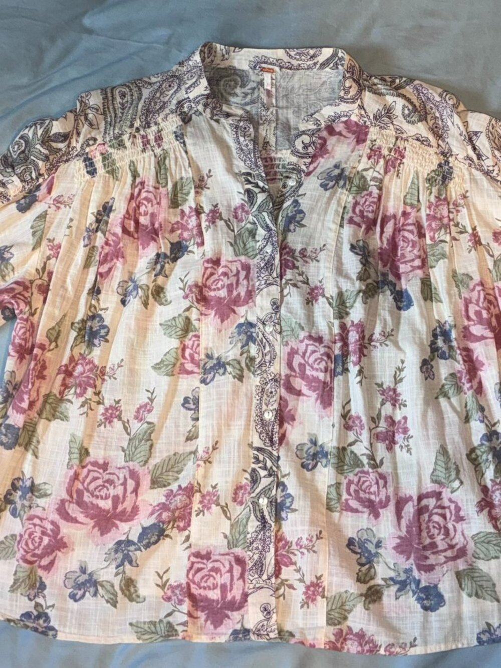 Free People Maraya Printed Top Size Small